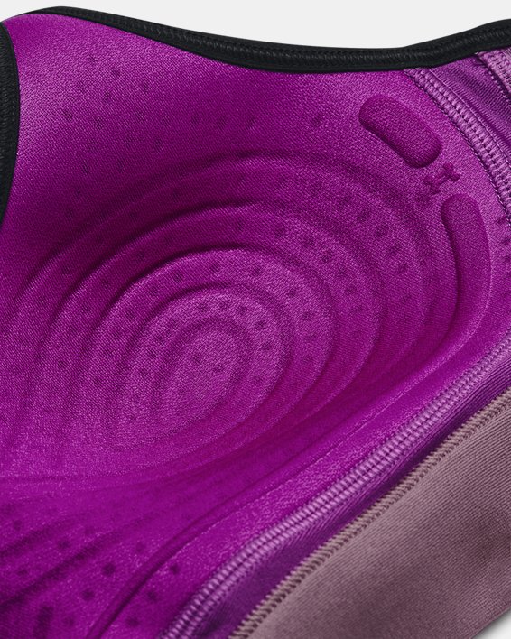 Sujetador Deportivo UA Infinity de Cobertura Baja para Mujer, Purple, pdpMainDesktop image number 9